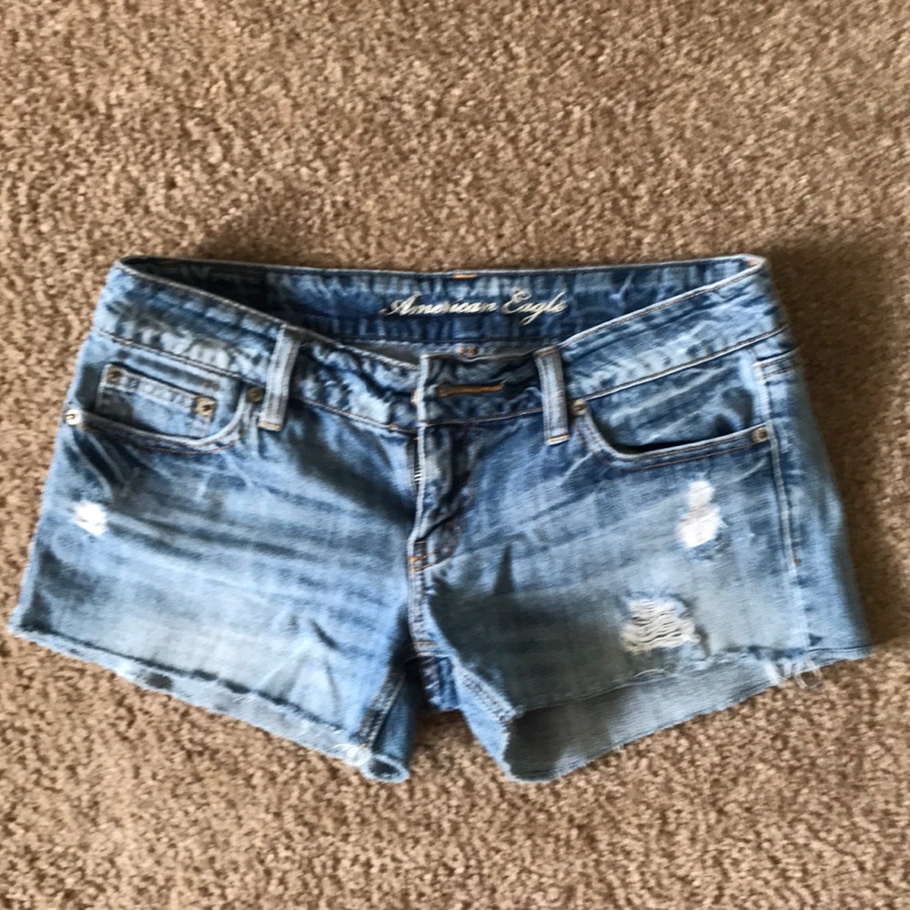 American Eagle Distressed Denim Shorts